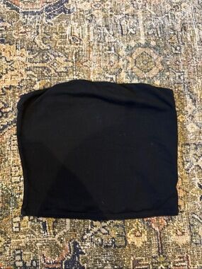 Garage Black Strapless Tube Top